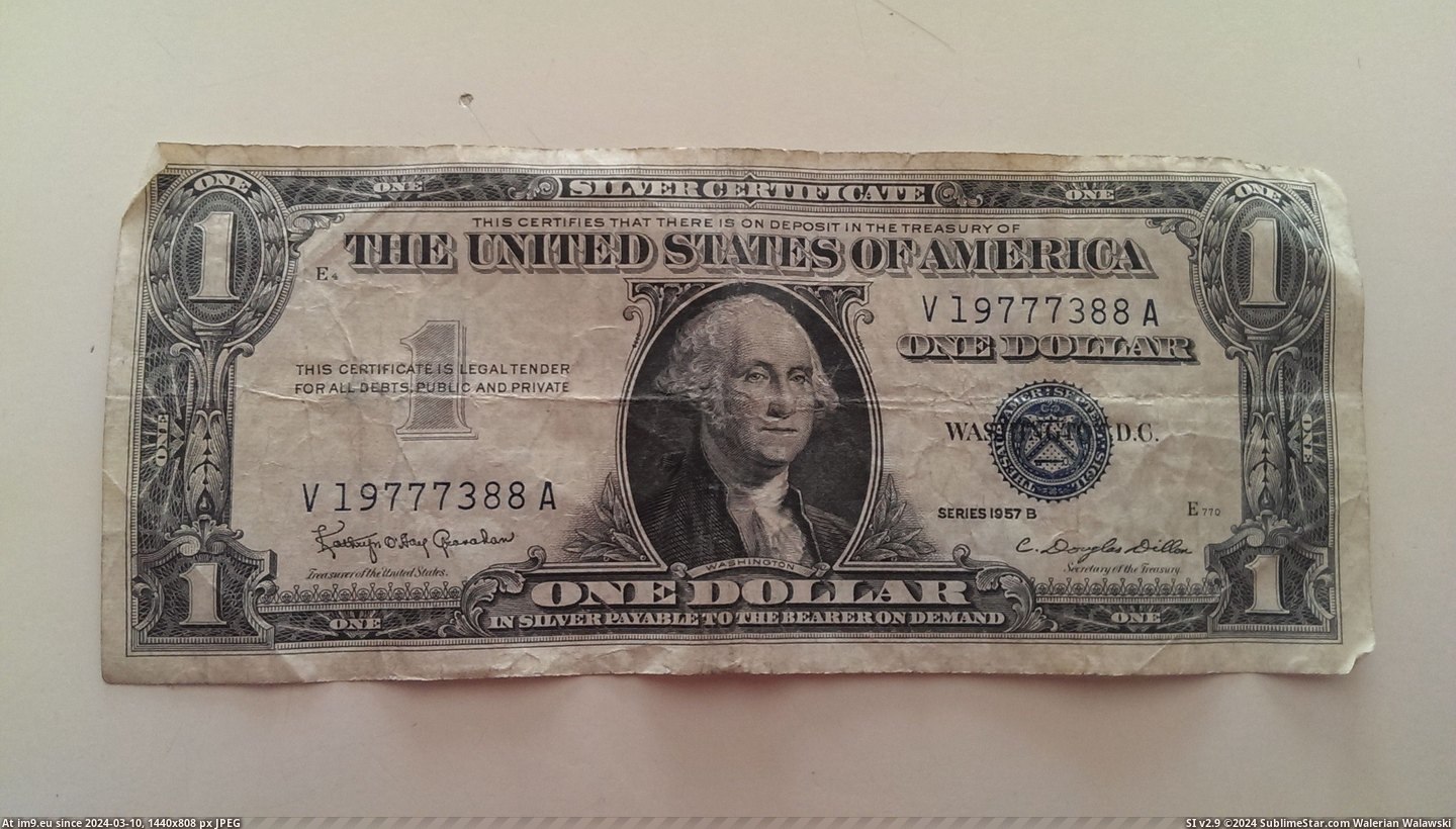 #Got #Dollar #Change [Mildlyinteresting] I got this dollar in my change today Pic. (Image of album My r/MILDLYINTERESTING favs))