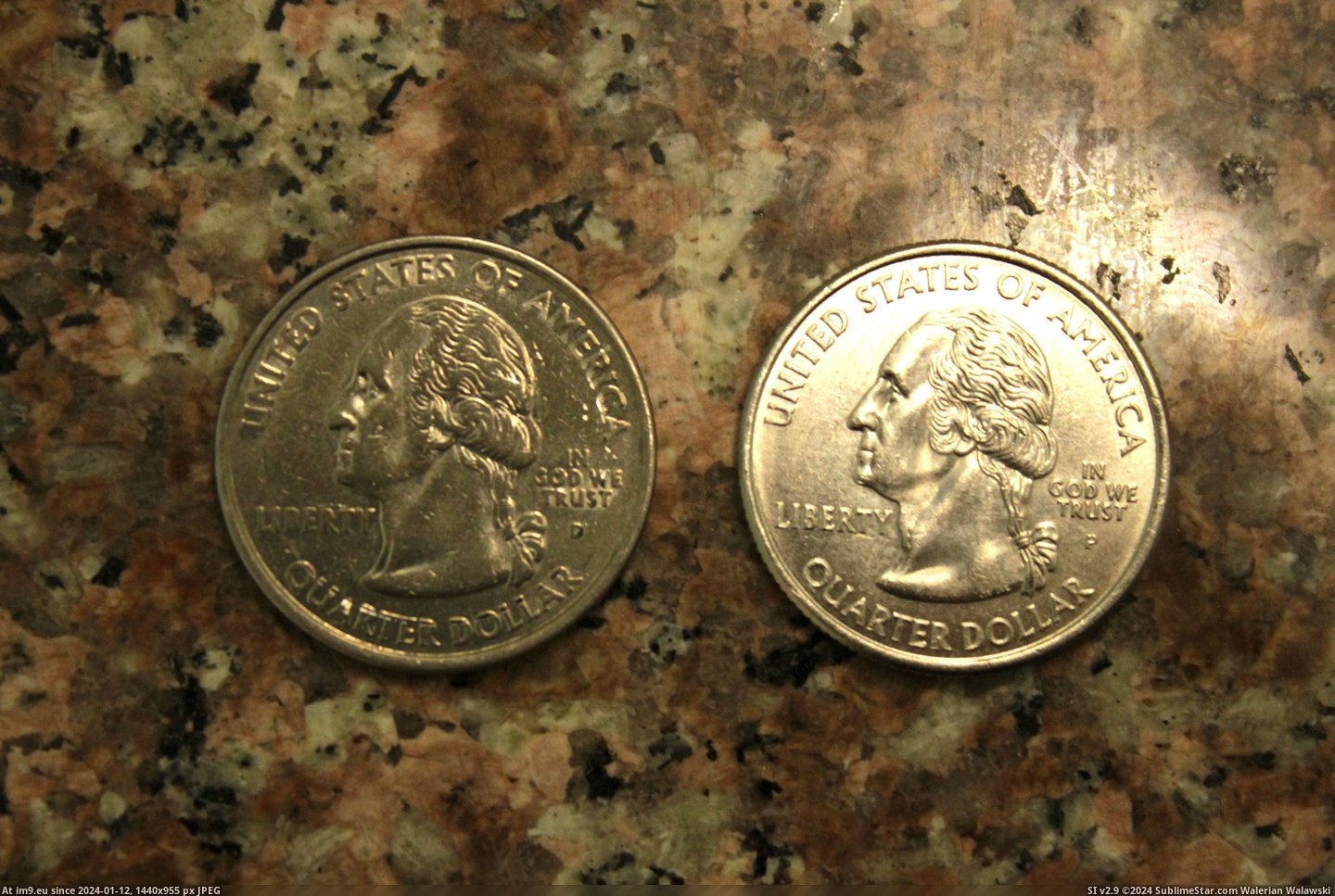 #Change #Quarter #Counterfeit #Received [Mildlyinteresting] I received a counterfeit quarter in my change. 2 Pic. (Obraz z album My r/MILDLYINTERESTING favs))