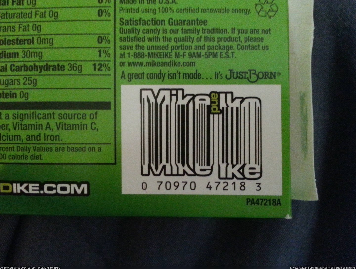 #Mike #Ike #Barcode [Mildlyinteresting] Mike and Ike barcode Pic. (Image of album My r/MILDLYINTERESTING favs))