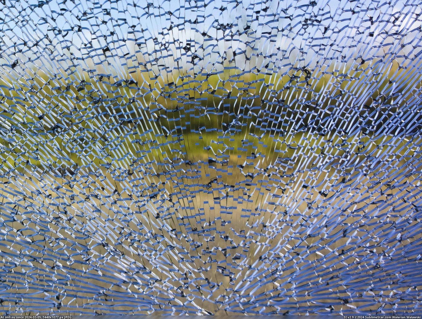 #Car #Shattered #Window [Mildlyinteresting] My car window shattered Pic. (Image of album My r/MILDLYINTERESTING favs))