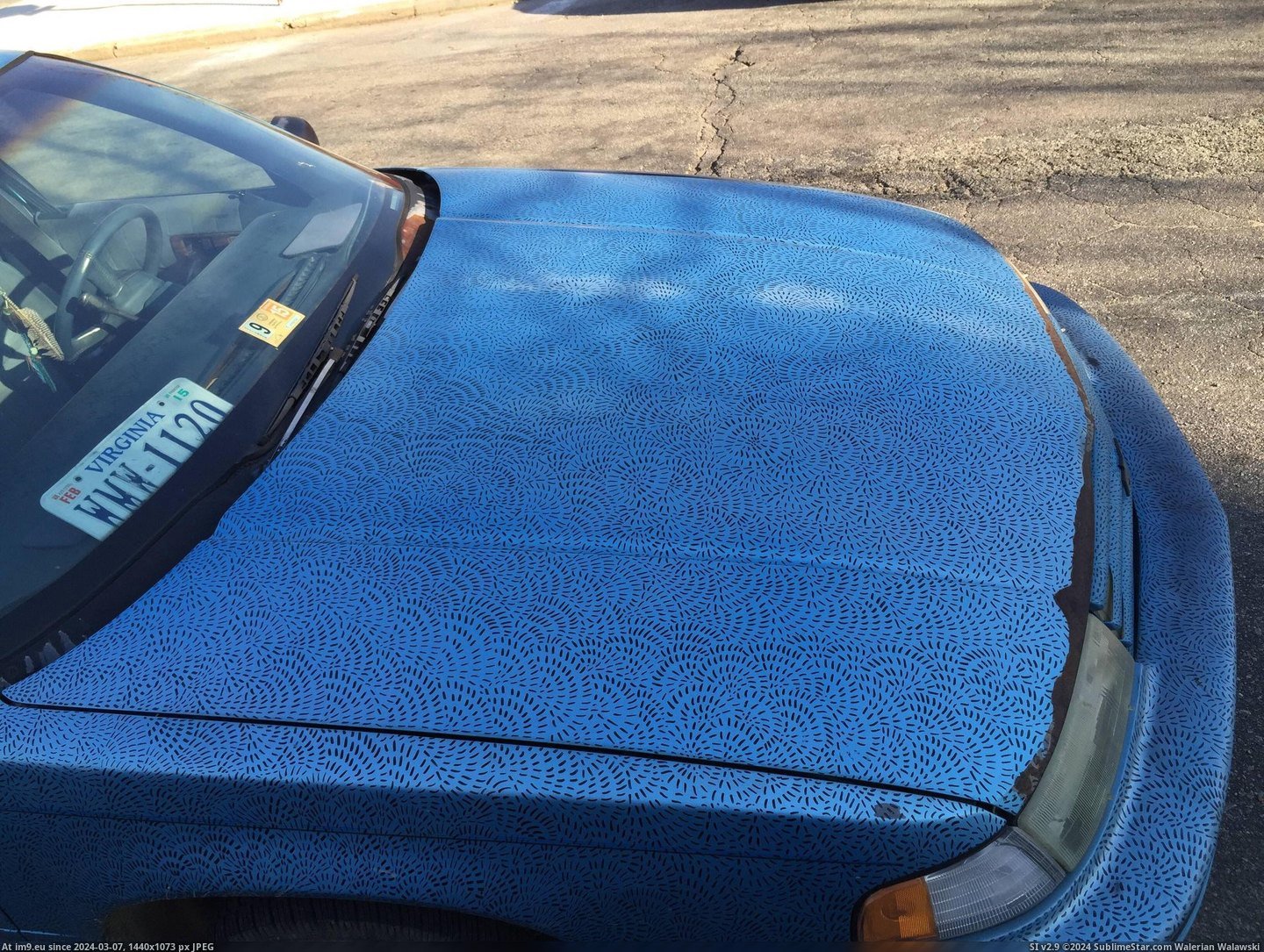 #Tiny #Entire #Sharpie #Markings #Car #Covered [Mildlyinteresting] The ENTIRE car was covered by tiny sharpie markings. Pic. (Image of album My r/MILDLYINTERESTING favs))
