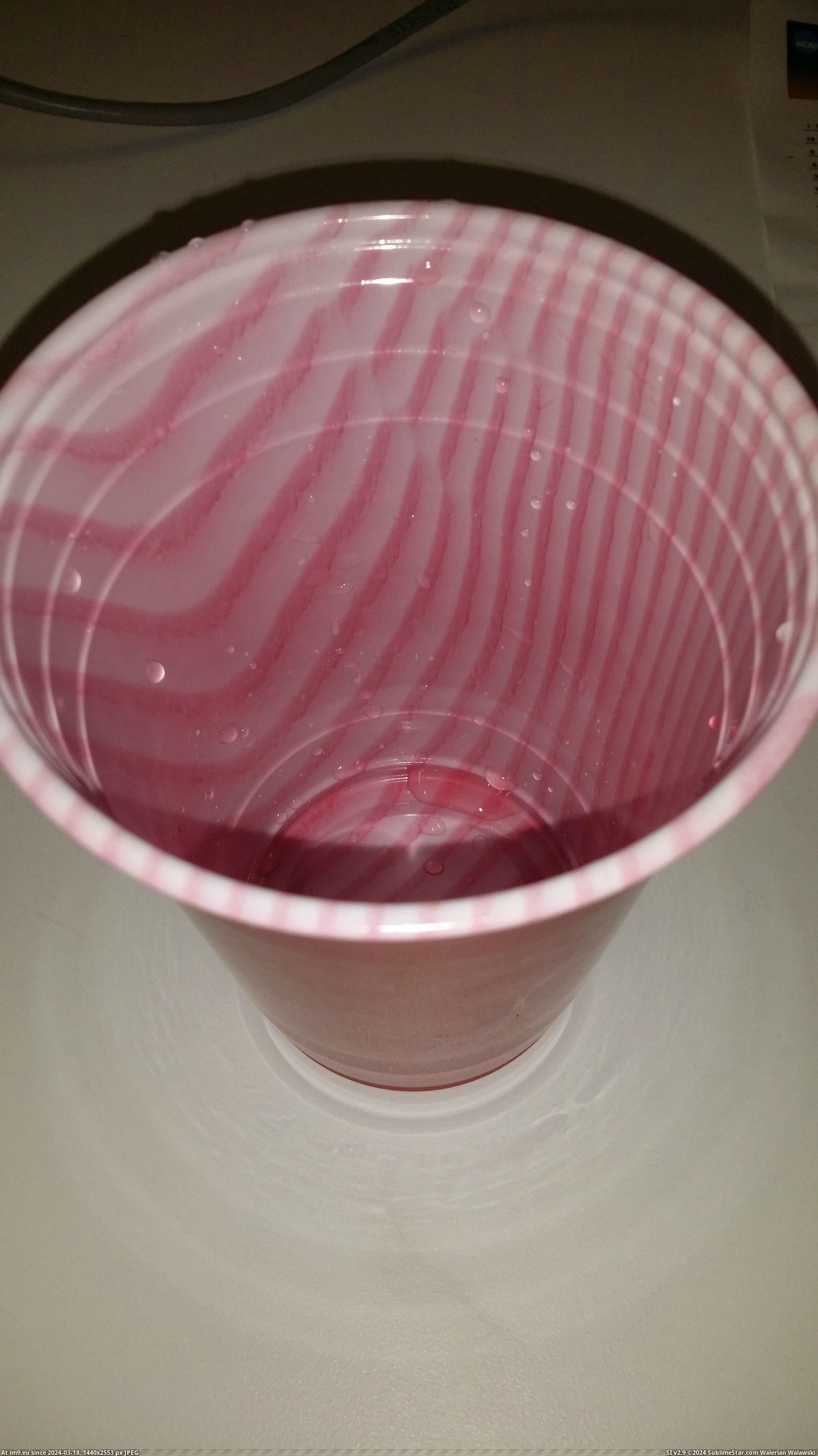#Solo  #Cup [Mildlyinteresting] The inside of my solo cup Pic. (Image of album My r/MILDLYINTERESTING favs))
