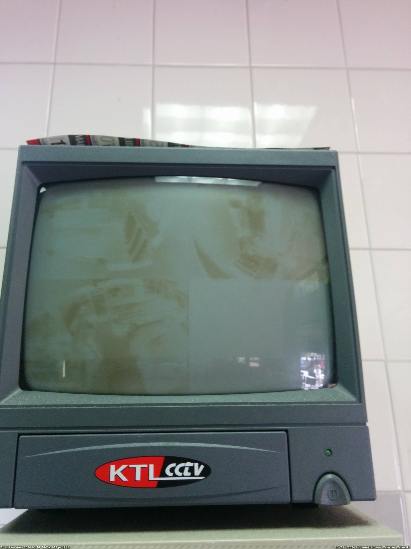 #Images #Long #Security #Burned #Store #Camera [Mildlyinteresting] This security camera TV has been on so long the images of the store have been burned in. Pic. (Image of album My r/MILDLYINTERESTING favs))