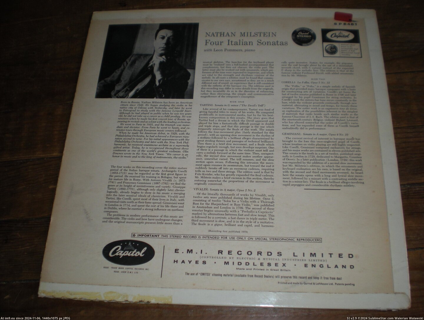 #Nathan  #Milstein Nathan Milstein 6 Pic. (Изображение из альбом new 1))