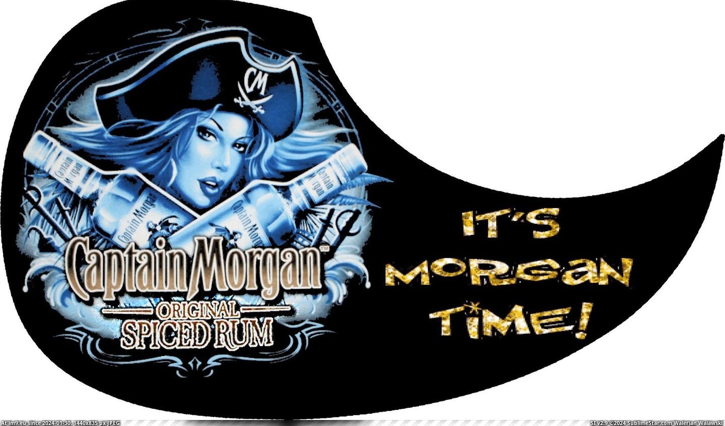 #Morgan #Guard #Captain #Pick Pick Guard - Captain Morgan Pic. (Obraz z album Custom Pickguard Art))