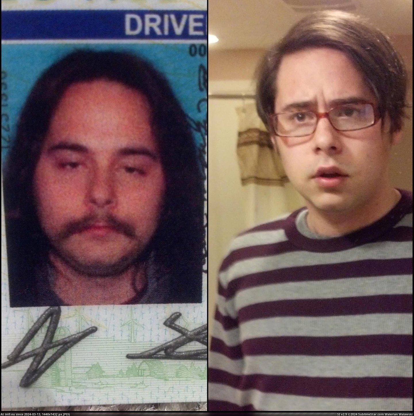 #Photo #Left #Driver #Genuinely #Denied #Alcohol #License #Cigarettes [Pics] Driver's License photo on the left- me currently on the right. I've genuinely been denied alcohol and cigarettes, because Pic. (Obraz z album My r/PICS favs))
