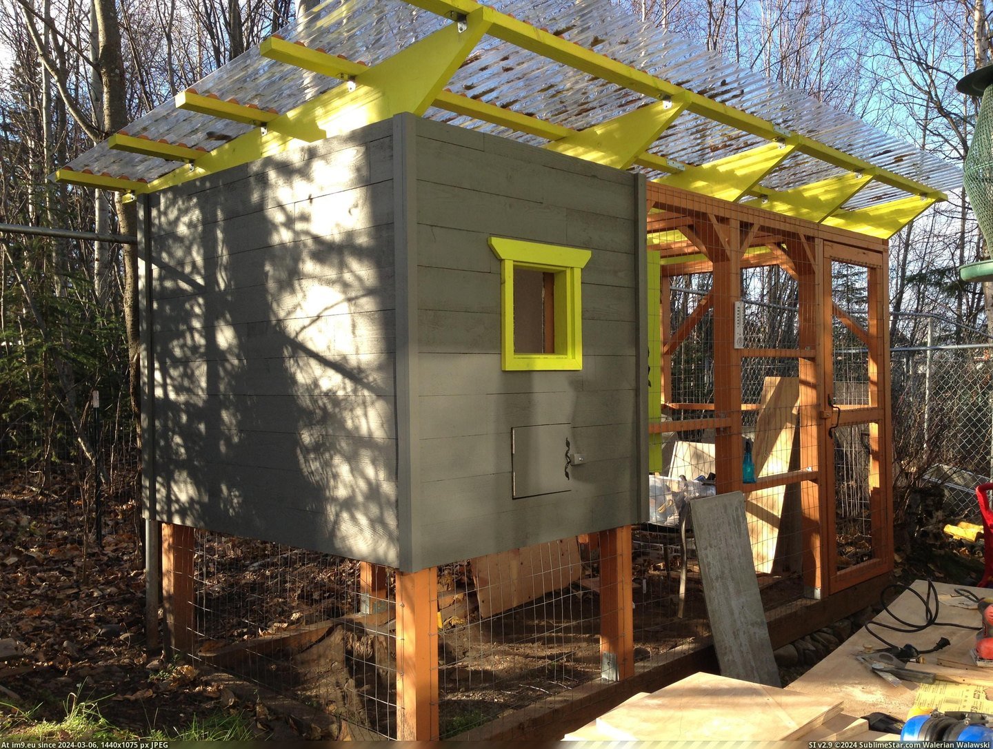 #Share #Thought #Chicken #Coop #Built #Alaska [Pics] I built a chicken coop at my home in Alaska and I thought I'd share 20 Pic. (Image of album My r/PICS favs))