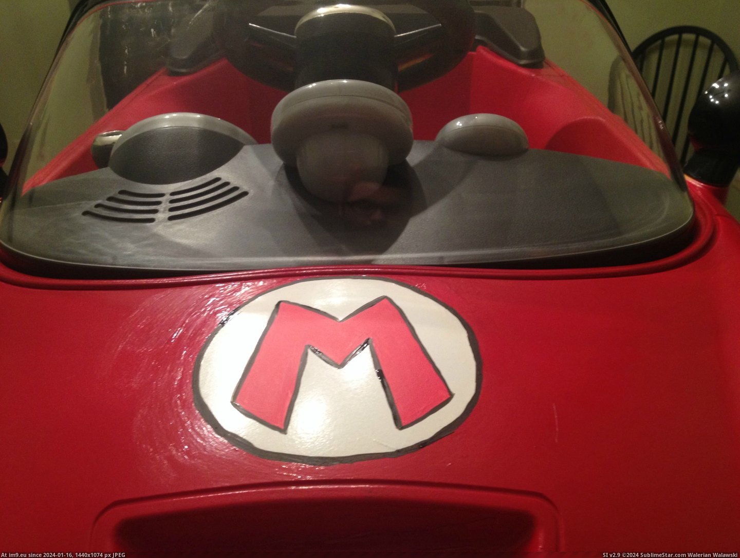 #For #Halloween #Son #Mario #Kart #Built #Him [Pics] My son's going as Mario for Halloween... so I 'built' him a Mario Kart 9 Pic. (Obraz z album My r/PICS favs))