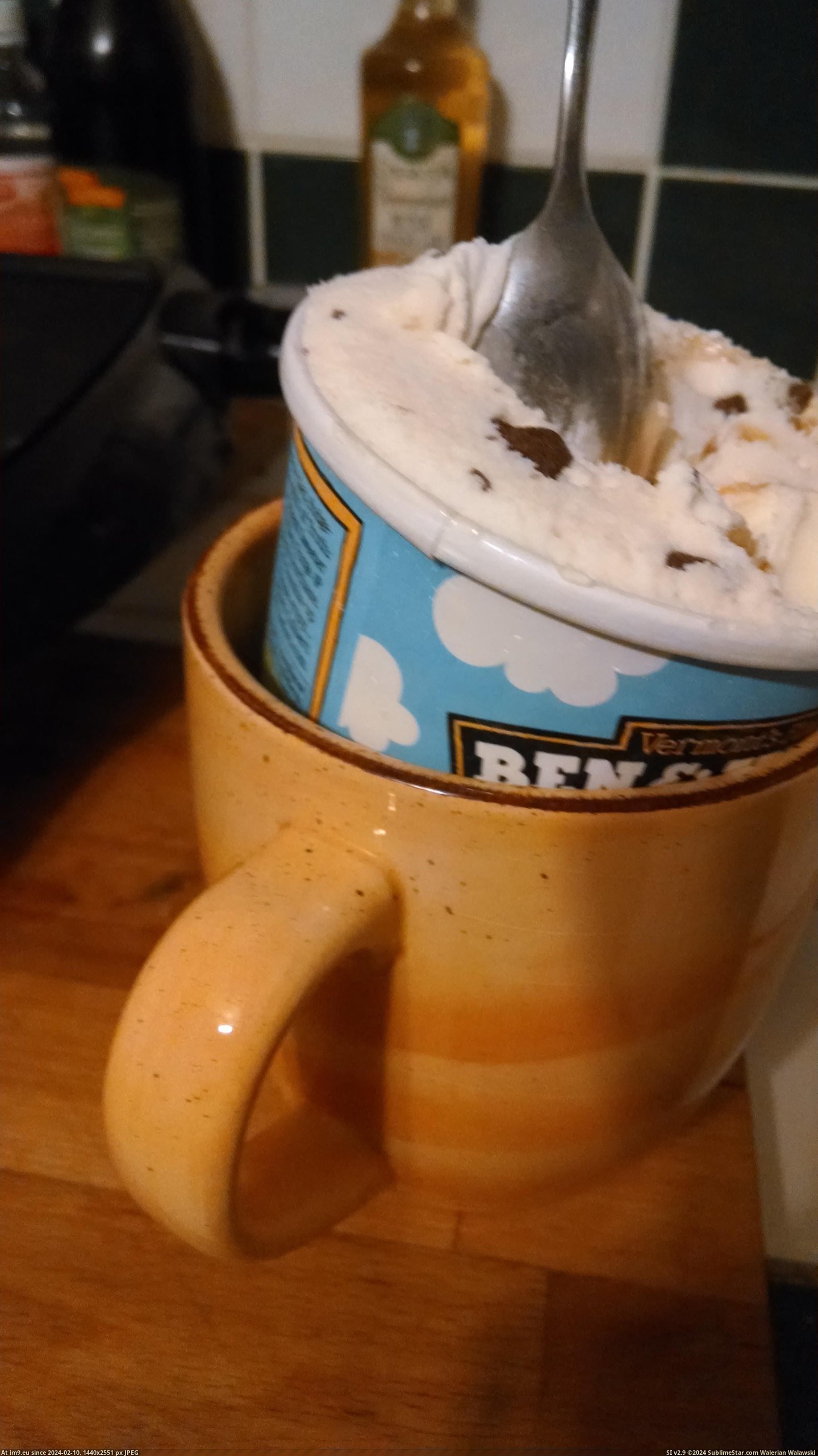 #Ice #Boyfriend #Mug #Promise #Cream #Cup [Pics] The mug I use when I promise my boyfriend I'll only have a cup of ice cream. 3 Pic. (Image of album My r/PICS favs))