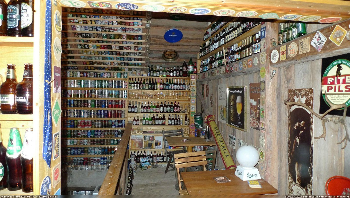 #Collection #Friend #World #Sweden #Bottles #Claimed #Beer #Largest #Visit [Pics] Went to visit a friend in Sweden. He claimed to have a the second largest collection of beer bottles in the world and I d Pic. (Image of album My r/PICS favs))