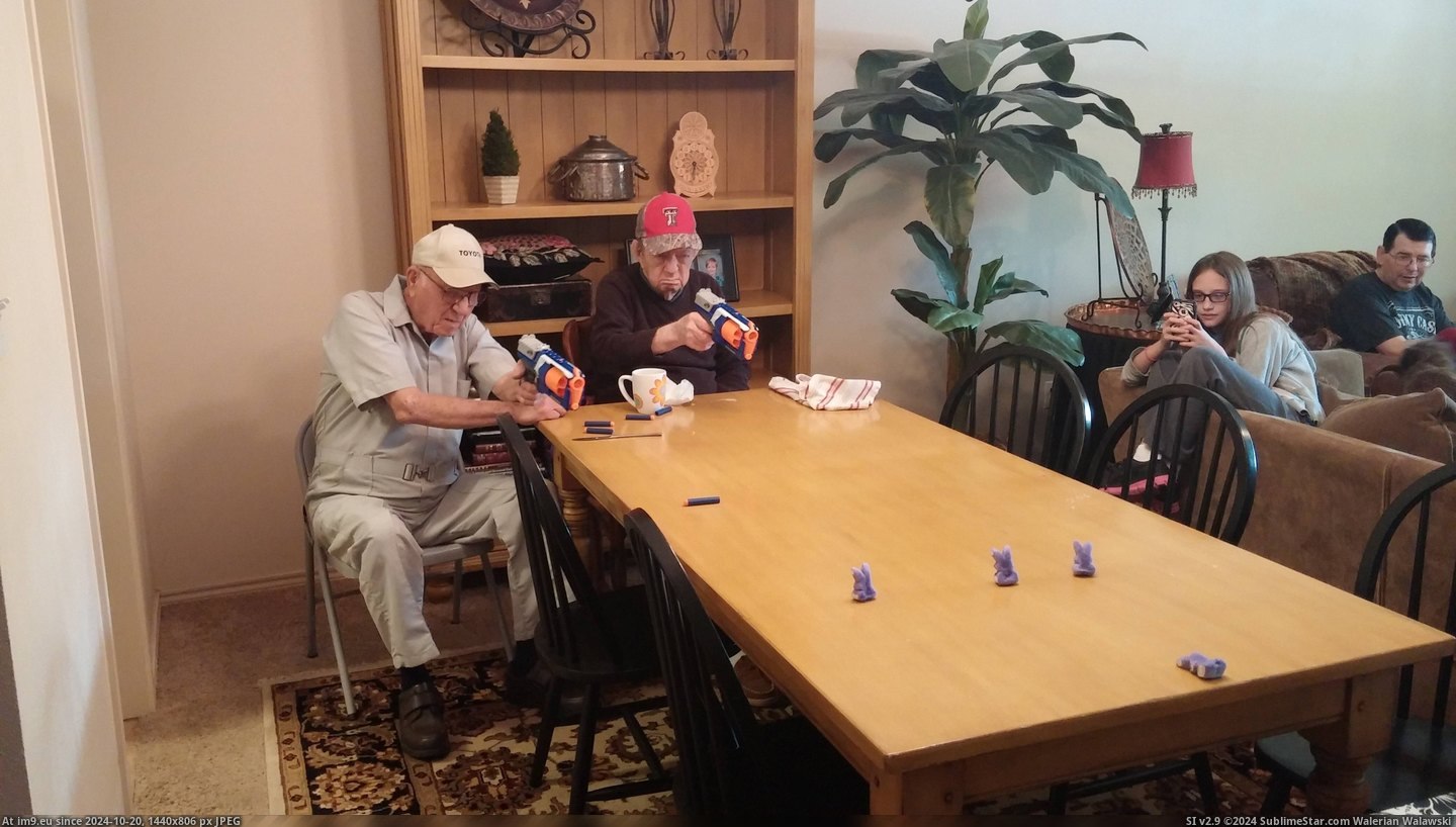 #Year #Two #Nerf #Olds #Marketed #Fun #Kids [Pics] Why is Nerf marketed to kids? I've never seen two 84 year olds have more fun. Pic. (Image of album My r/PICS favs))