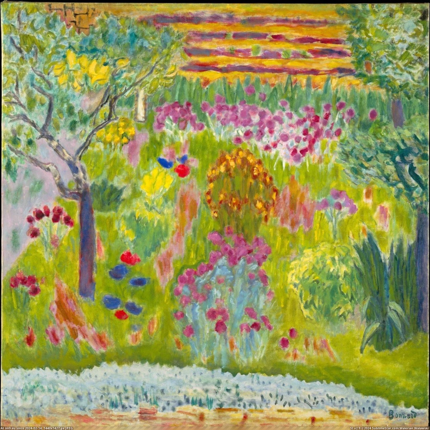 Pierre Bonnard - Garden (ca. 1935) (in Metropolitan Museum Of Art - European Paintings)