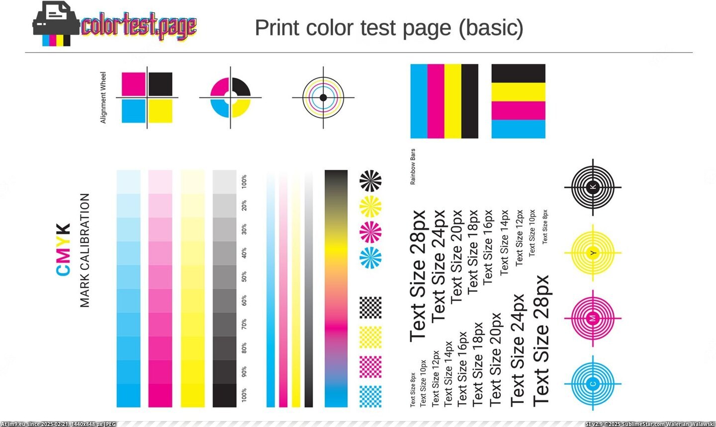 #Page #Instant #Printer #Pdf #Color #Test printer-color-test-page-pdf Pic. (Bild von album Instant Upload))