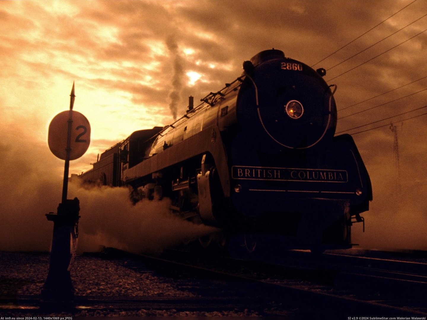 Royal Hudson Steam Engine at Daybreak, Vancouver, British Columbia (in Beautiful photos and wallpapers)
