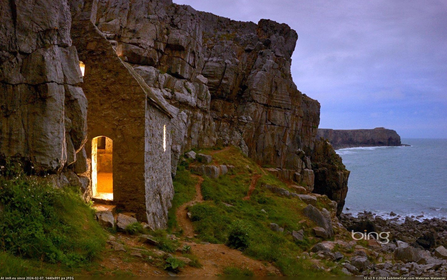 Saint Govan's Chapel in Pembrokeshire Coast National Park, Dyfed, Wales (Getty Images) 2013-03-01 (in Best photos of March 2013)