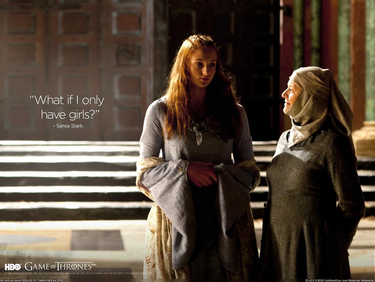 Sansa Septa Quote 1600x1200 (in Game of Thrones 1600x1200 Wallpapers)