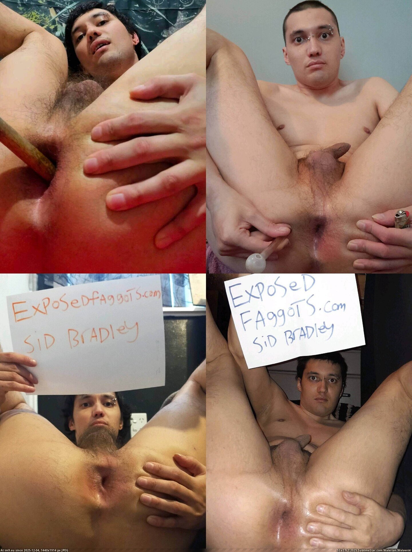 in My faggot fuck hole exposed Sid Bradley exposedfaggots.com Pic. (Image de album my faggot fuck hole exposed))