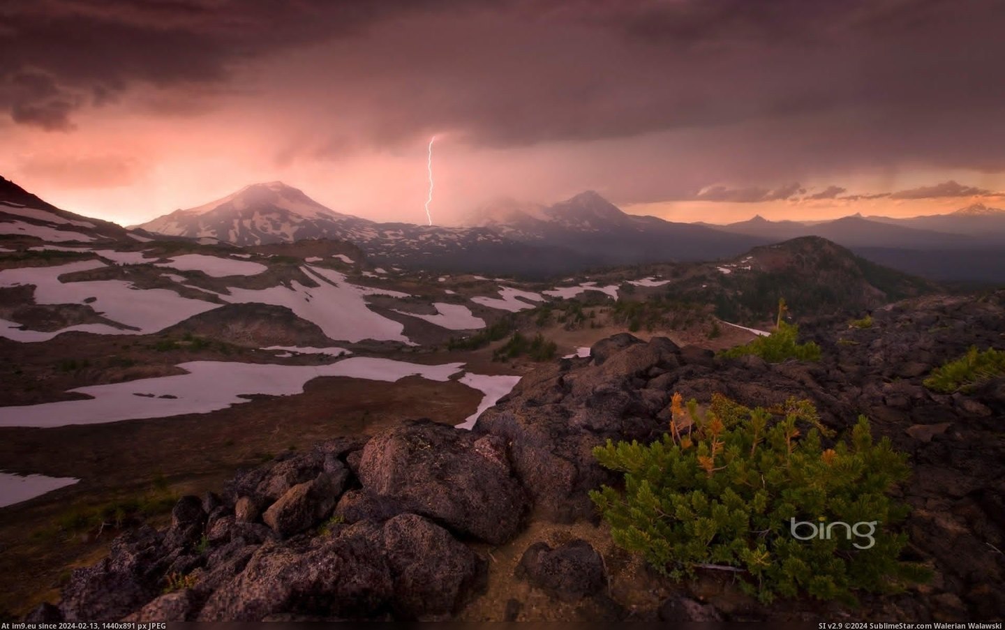 Stormy skies over Oregon's Three Sisters mountains (© Aurora Photos) (in Best photos of February 2013)