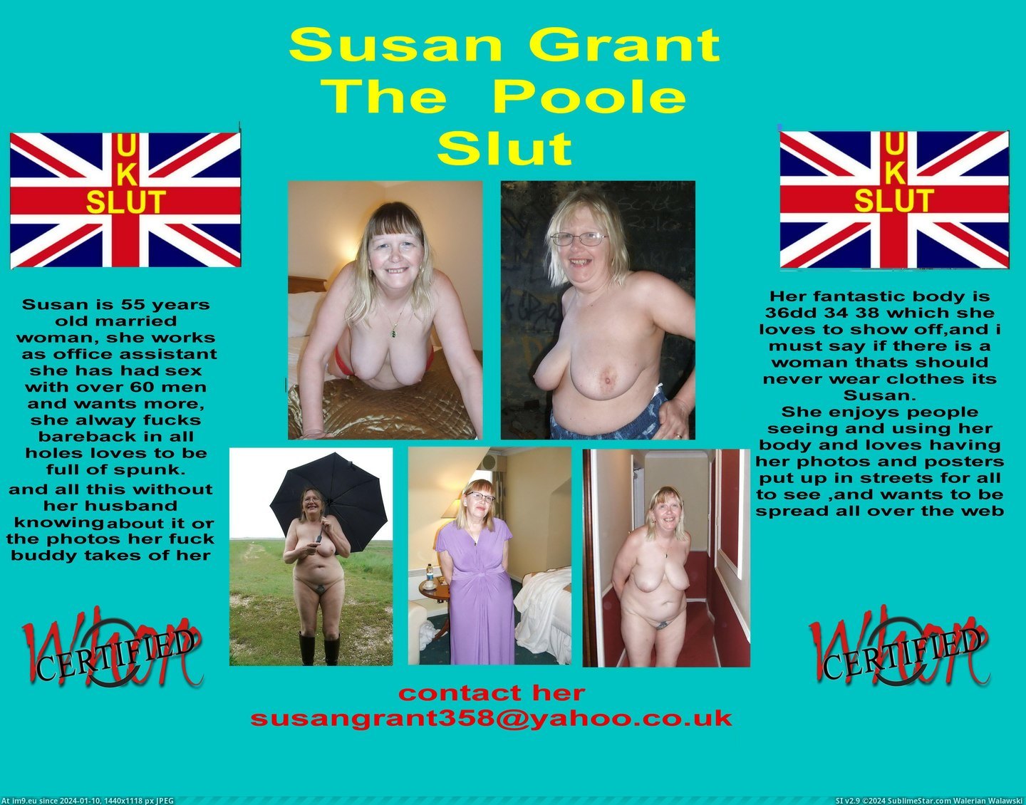  #Poster  suesan poster 2 Pic. (Image of album Susan Grant of Poole Dorset))