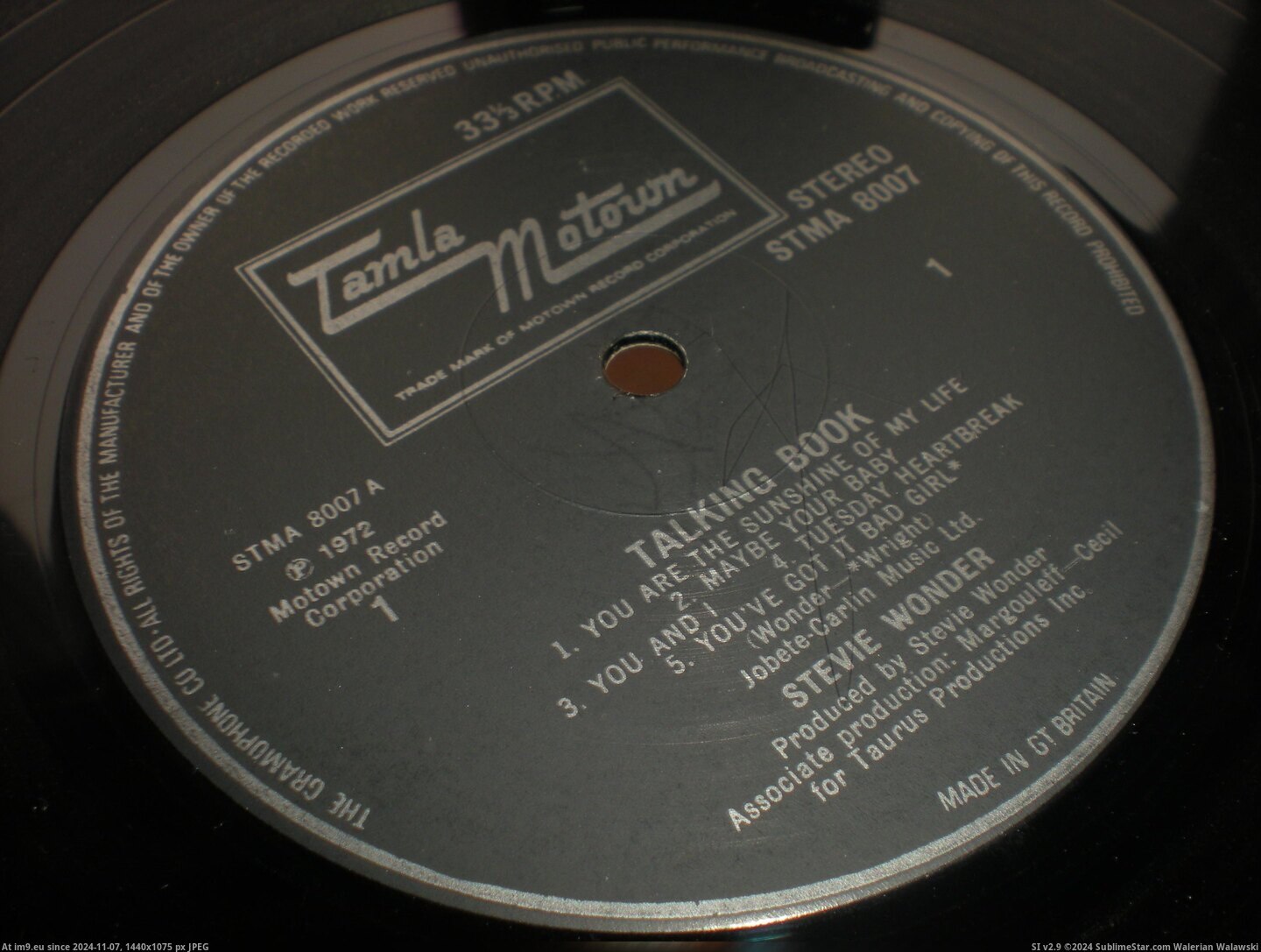 #Book  #Talking Talking Book 3 Pic. (Bild von album new 1))