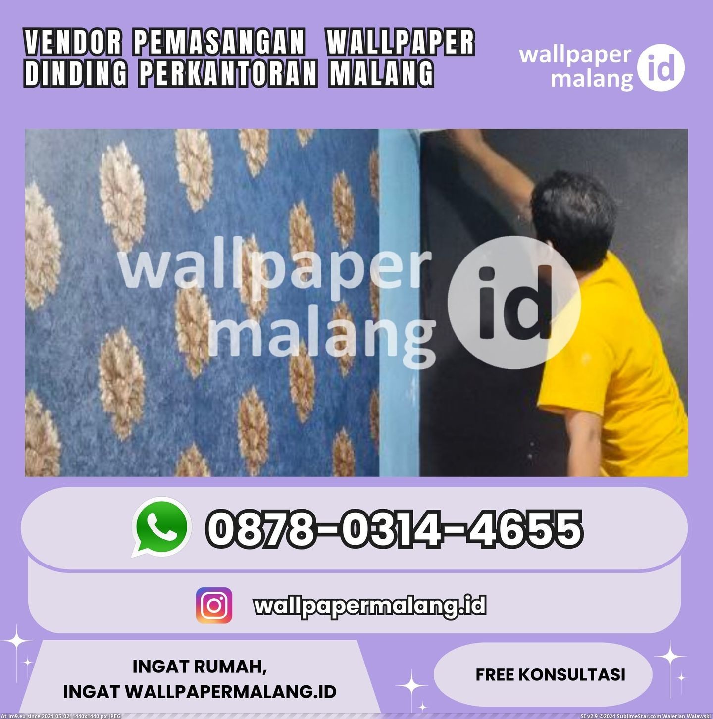 Vendor Pemasangan Wallpaper Dinding Perkantoran Malang (in Instant Upload)