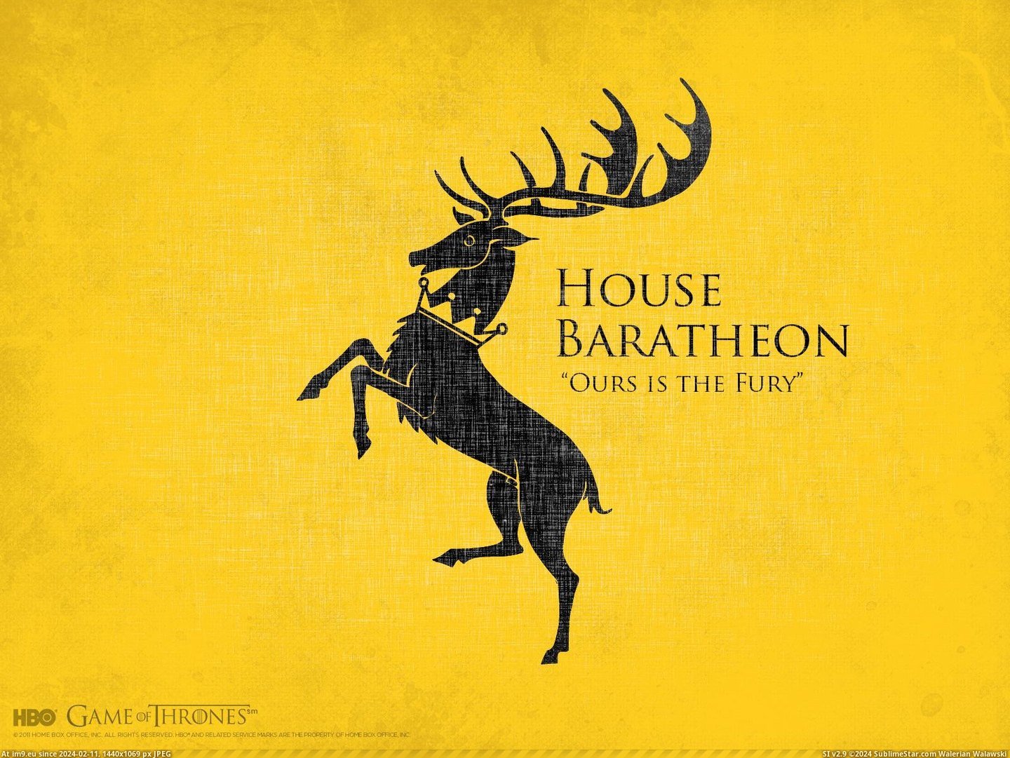 Wallpaper Baratheon Sigil 1600x1200 (in Game of Thrones 1600x1200 Wallpapers)