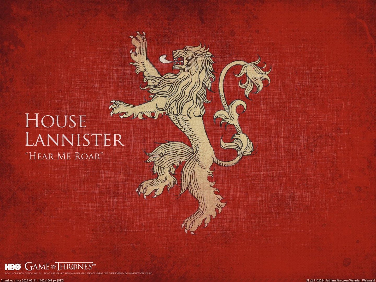 Wallpaper Lannister Sigil 1600x1200 (in Game of Thrones 1600x1200 Wallpapers)