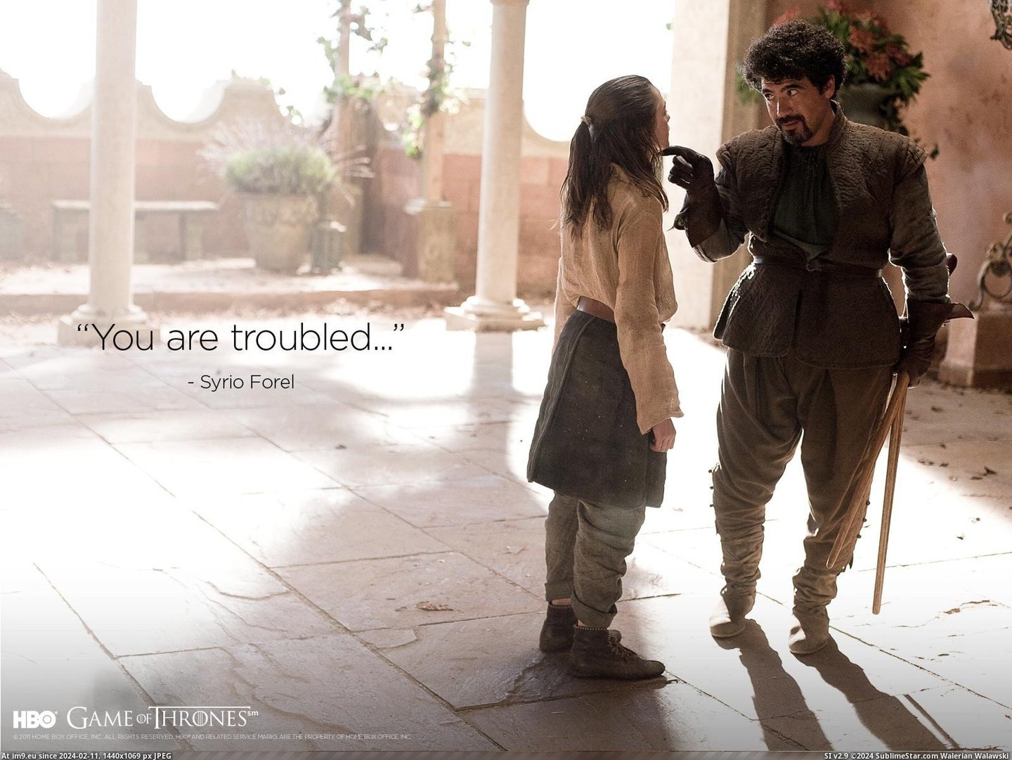 Wallpaper Syrio Quote 1600x1200 (in Game of Thrones 1600x1200 Wallpapers)